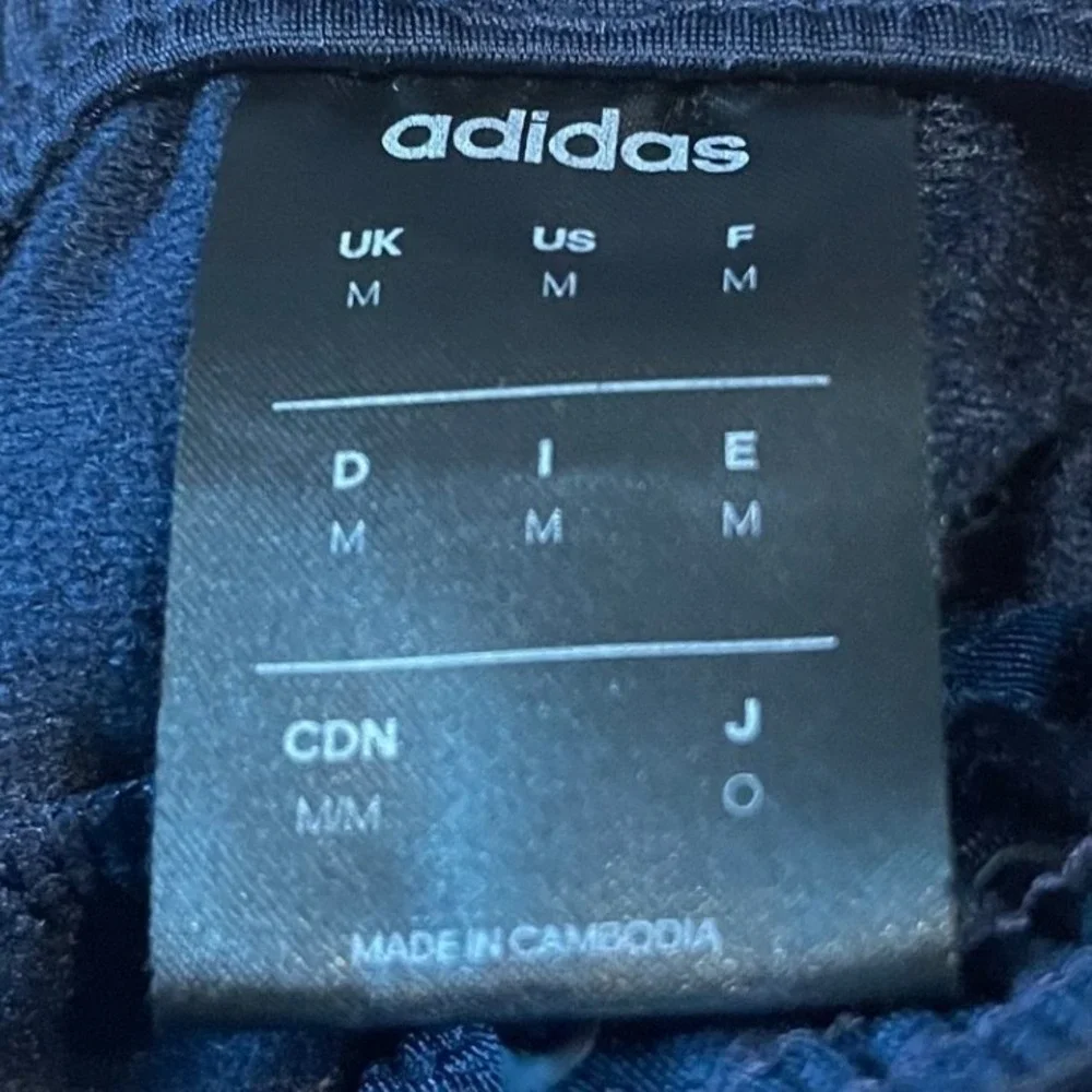 Adidas Mens Essentials 3Stripes Track Pants Navy Blue Joggers DU0452 Size Medium